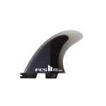 FCS II Reactor Performance Core Tri Fin Set - Charcoal/Black - M