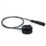 FCS 6 Essential Comp Surfboard Leash (Black/Grey)