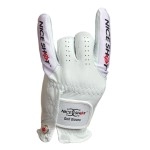 Nice Shot Corna The Bull Cabretta White Leather Golf Glove Mens Right Hand - Cadet Small