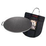 Muurikka Grill Pan 58 cm with Protective Bag, Outdoor Pan, Fire Pan Made of Robust Rolled Steel for Campfire & Grill