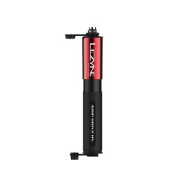 Lezyne Grip Drive HV Bicycle Hand Pump, ABS Flip Chuck, Gravel, Mountain Bike, Presta and Schrader Valve, High Volume, Red, M, 231mm