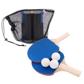 Olinase Portable Table Tennis Set with Pingpongs Adjustable Rectangular Net 2 Pingpong Paddles Rackets for Home Gym