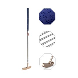 Two Way Junior Golf Putter Stainless Steel Kids Putter Both Left and Right Handed Easily Use for Kids Ages 3-5(Gold Head+Blue Grip,25 inch,Age 3-5)