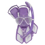 Cressi Mini Bonete Pro Dry Set, Lilac/White, L/XL