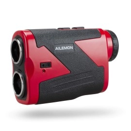 AILEMON 6X Golf Range Finder, 1200 Yard Laser RangeFinder with Slope Stitch, Scan, Flagpole Lock, and Speed Function, Tournament Legal Golf Rangefinder (Red)