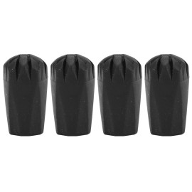4 Piece Walking Stick Tip Cover Trekking Pole Tip Cover 12mm Hole Diameter Shock Absorbing Adds Grip and Traction
