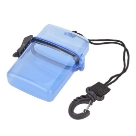 T best Diving Dry Box, Underwater Plastic Transparent Floating Watertight Case Waterproof Diving Sealing Dry Storage Box with Rope Hook for Surfing Canoe Kayak(Transparent Blue)