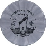 Westside Discs Origio Burst Harp Disc Golf Putter Overstable Frisbee Golf Putt and Approach Disc 170g Plus Stamp Colors Will Vary (Gray)