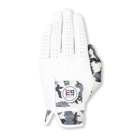 E9 Golf Tour Performance Golf Glove - Premium Cabretta Leather Golf Gloves for Men - Ultra Soft Leather - Comfortable Fit - Perfect Design for A More StylishGolf Game (Camo Drip, Small)