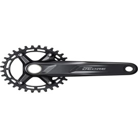 SHIMANO Deore FC-M5100 Deore chainset, 10/11-speed, 52 mm chainline, 30T, 170 mm, Black, 785030