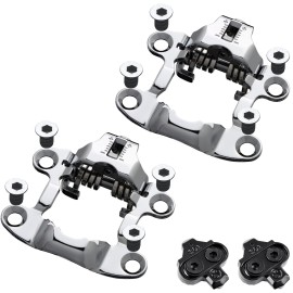 Venzo Convert Peloton Pedals to Dual Function - Compatible with Shimano SPD Adaptor Converter & Look Delta - for Peloton Bike & Bike + Pedals Add On ONLY (Pedals Not Included)