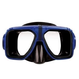 ScubaMax Navigator Dual Lens Adult Dive Mask - Blue/Black