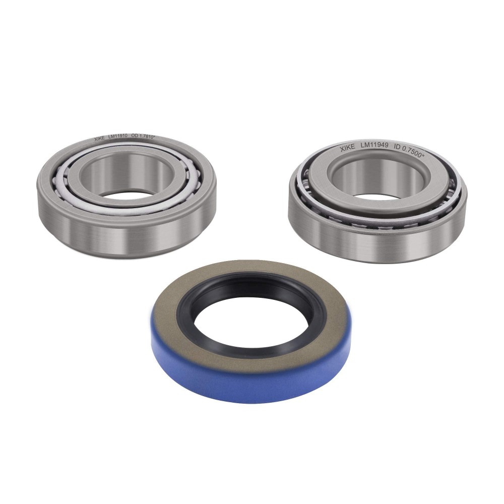 XiKe 1 Set Golf Cart Rear Axle Bearings and Seal Kit, Compatible EZGO 50892-G1, 25146-G1, 70895G01, Both Gas & Electric Carts 1976 & UP - One Side.