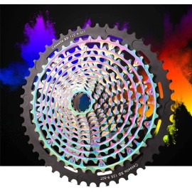 KDKDA Mountain Bike Steel flywheel Mountain Cassette Freewheel Sprocket 11/12 Speed 9-50T Mountain Bike Replacement Part Accessory Colour:Natural (Color : Natural, Size : 11s 9~50t)