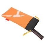 VBESTLIFE Tent Peg Bag, Hammer Nail Pouch, 14.17x6.3in for Hiking Outdoor Use Camping(Orange)