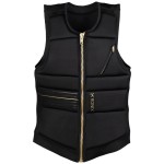 Ronix Rise Women's CE Approved Impact Vest, Black / Gold, Medium
