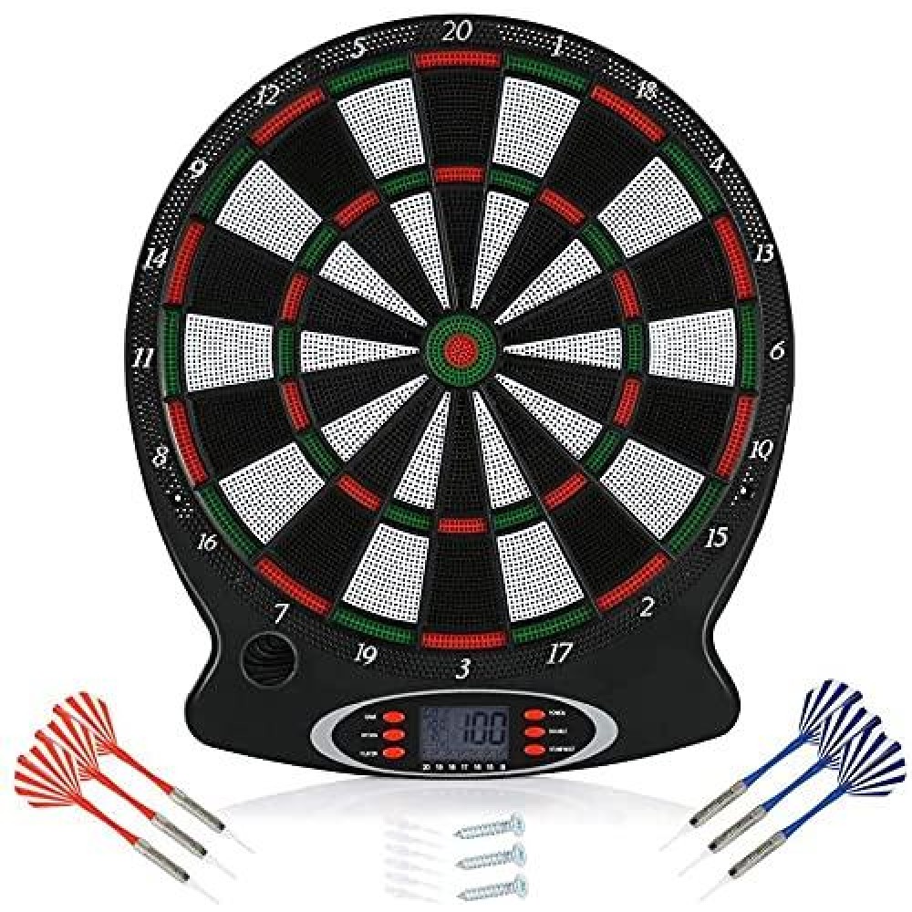 Electronic Dartboard, Electronic Soft Tip Dartboard with Bright LCD Display 15