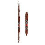 CHALLENGER Western Tack Floral Tooled Leather Wither Breast Collar Strap 10508