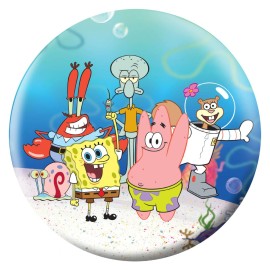 OnTheBallBowling Spongebob Group on Sand USBC Approved Undrilled Bowling Ball (8)