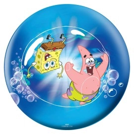 On The Ball Bowling Spongebob & Patrick Bubble USBC Approvedd Bowling Ball 6lb (10), Multi