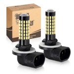 10L0L Golf Cart Headlight Bulb Lights for EZGO Club Car DS Precedent, Super Bright Fog Light Bulbs Golf Cart Light Kit White(Must Input 12V)- Pack of 2