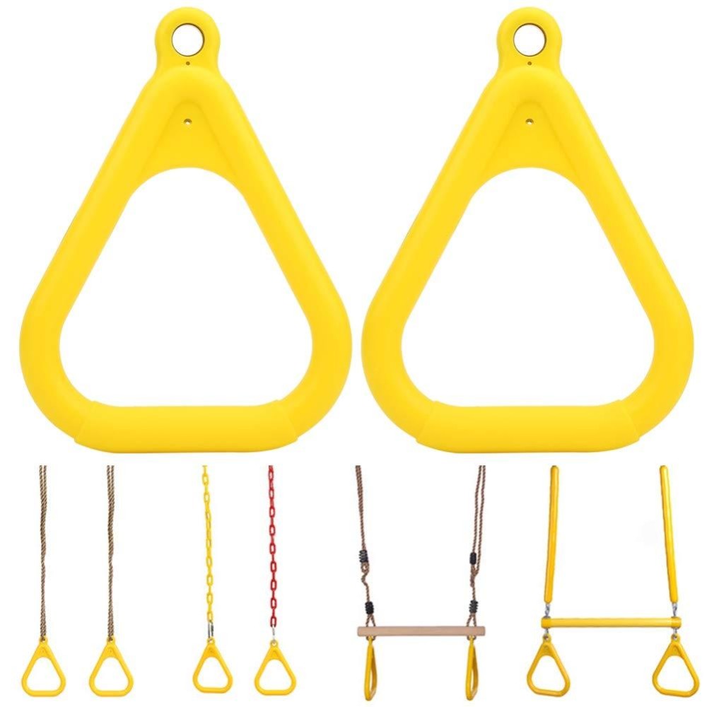 Jinxuny Gymnastic Rings,Kids Pull Up Ring,Plastic Children Flying Gym Rings for Outdoor Indoor Fitness Game Sports Equipment