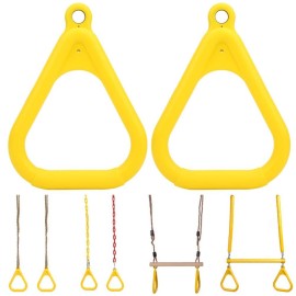 Jinxuny Gymnastic Rings,Kids Pull Up Ring,Plastic Children Flying Gym Rings for Outdoor Indoor Fitness Game Sports Equipment