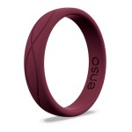 Enso Rings Women? Infinity Silicone Wedding Ring - Hypoallergenic Wedding Band for Ladies - Comfortable Band for Active Lifestyle - 4.5mm Wide, 1.5mm Thick (Oxblood, 6)