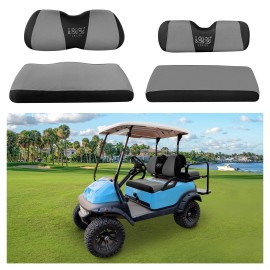 10L0L Golf Cart Front and Rear Seat Cover Set for Club Car Precedent/Carryall/Onward/Tempo & Yamaha G Series/Yamaha G29 Drive,Stylish Bench Seat Covers,Breathable Washable Polyester Mesh (L+XS)