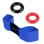 HOW TRUE Golf Weighted Swing Ring, Golf Club Swing Donut with Smooth Swing Arm Band Combo for Practice Training Warm Up