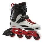 Rollerblade RB Pro X Unisex Adult Fitness Inline Skate, Grey/Warm Red, Urban Performance Inline Skates