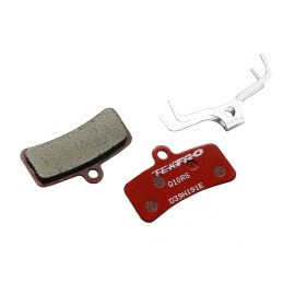 Tektro Q10RS Disc Brake Pad - Resin, For Use With 4-Piston Calipers, Red