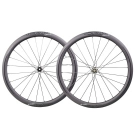 ICAN Carbon Wheels AERO 40 Disc Road Bike Wheelset 40mm Clincher Tubeless Ready Disc Brake 9x100/9x135mm (Center Lock)