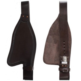 CHALLENGER Horse Western Adult Tooled Brown Leather Replacement Saddle Fenders 5214DB