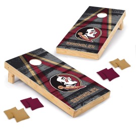 Wild Sports 2' x 4' Wood Tournament Cornhole Set - Direct Printed - Florida State Seminoles- perfect for Backyard, Beach, Park, Tailgates, Outdoors and Indoors