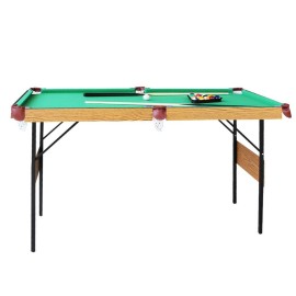 vocheer Billiard Table, Folding Pool Table 55 Inch Game Table for Kids and Adults, Accessories Included, Green