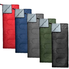 Sleeping Bags Bulk 10 Pack Envelope Sleeping Bags, 4 Seasons Warm or Cold Lightweight Indoor Outdoor Sleeping Bags for Adults, Backpacking, Camping