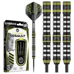 Winmau Michael Van Gerwen MvG Assault 26 Gram Tungsten Darts Set with Flights and Stems (Shafts)