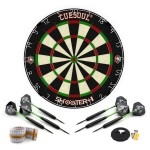 CUESOUL Shooter-I Official Size Tournament Sisal Bristle Dartboard Without Surround,Approved by The WDF for Steel Tip Darts