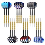 Accmor Steel Tip Darts, Professional Metal Darts, Darts Metal Tip Set, Metal Darts for Dartboard,18 pcs