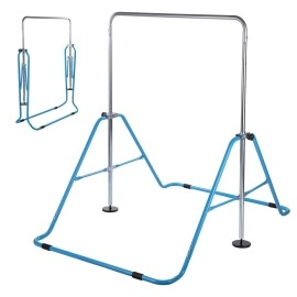 WV WONDER VIEW Kids Gymnastics Bar, Bars Gymnastics for Home, Kip Bars Gymnastics with Adjustable Height, Horizontal Bar for Kids 4-10 Years