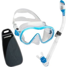 Cressi F-Dual & Supernova Dry, Clear/Blue