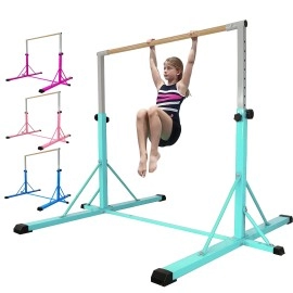 FC FUNCHEER Gymnastics kip bar for Kids Ages 5-20 Horizontal bar Gymnastics bar for Girls -Adjust 35.4