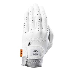 Vice Golf Pure Cadet White Leather Golf Glove Features: Pure Feel, Pure Control, Pure Performance Profil: for Ambitious Golfers (VG306-WH-LH-L)