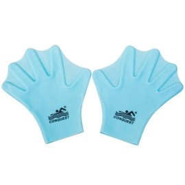 EXCEREY Swimming Gloves Silicone Webbed Swim Training Gloves Web Gloves Swimming Water Gloves for Adult