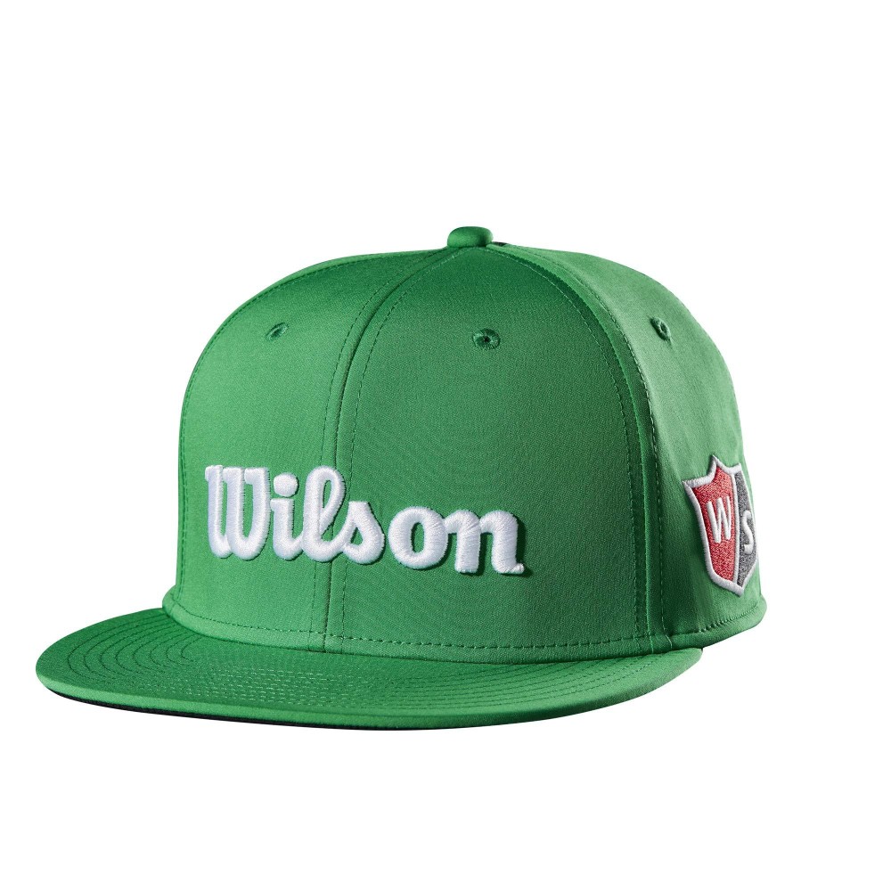 Wilson Tour Flat Brim Gr,Green/White