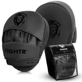 FIGHTR Premium Punching Mitts - Ideal Padding & Stability Boxing Mitts for Martial Arts incl. Carry Bag Focus Pads for Boxing, MMA, Muay Thai, etc.