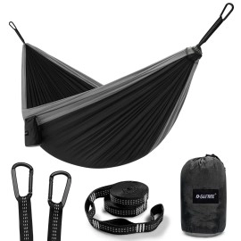 G4Free Large Camping Hammock 2 Person with Tree Straps Portable Parachute Hammock for Backpacking, Travel, Beach, Camping, Hiking, Backyard
