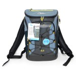 Arctic Zone Backpack Cooler 24 Can + Ice Holder, Black/Blue