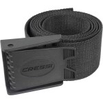 Cressi Nylon Weight Belt w/Plastic Buckle, Black